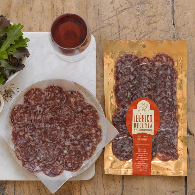 Brindisa Nitrate Free Spanish Salami Iberico Bellota Salchichon Slices thumbnail 2