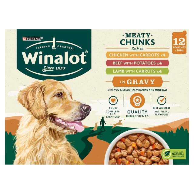 Winalot Meaty Chunks Mixed in Gravy Wet Dog Food thumbnail 2