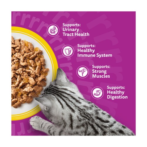Whiskas 7+ Senior Wet Cat Food Poultry Feasts in Jelly  thumbnail 4