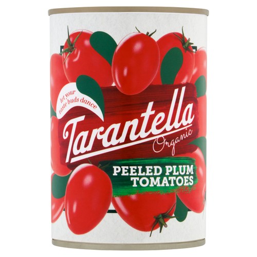 Tarantella Organic Peeled Plum tomatoes in Tomato Juice