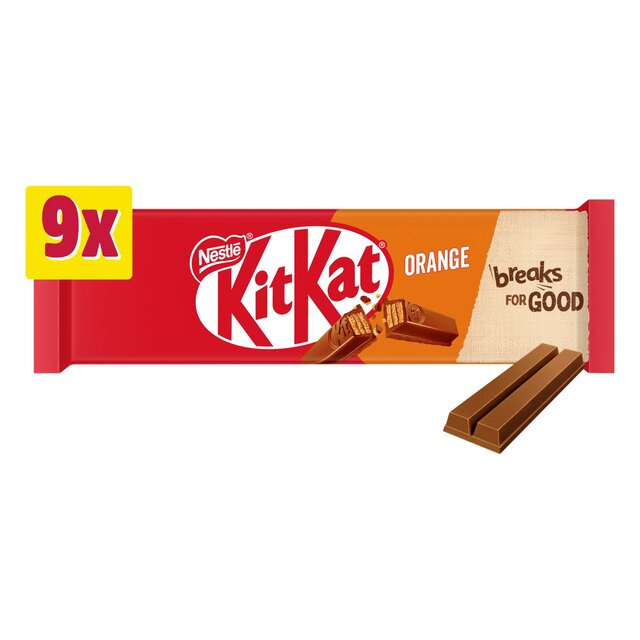KitKat 2 Finger Orange Chocolate Biscuit Bar thumbnail 2