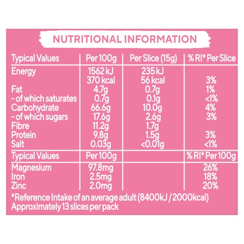Ryvita Crispbread Fruit Crunch Currant Seed & Oat Crackers thumbnail 3