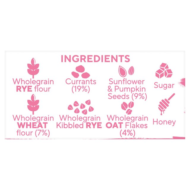 Ryvita Crispbread Fruit Crunch Currant Seed & Oat Crackers thumbnail 4