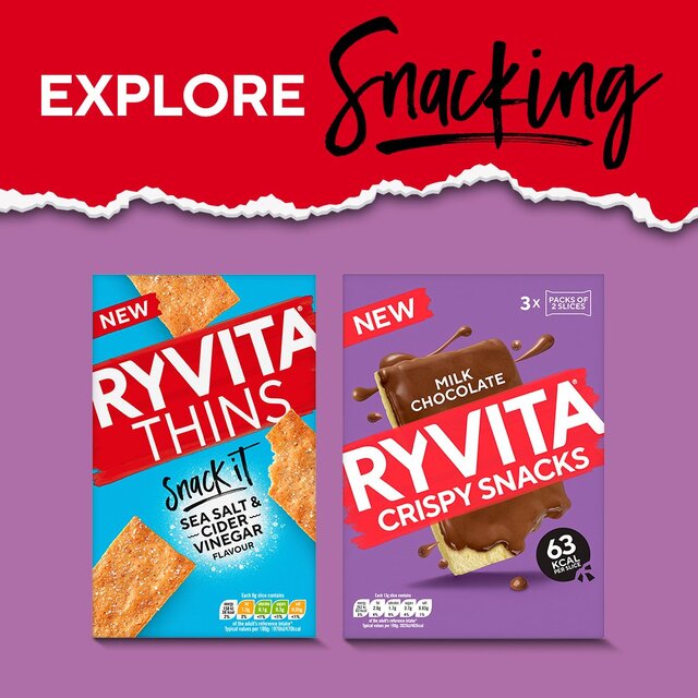 Ryvita Crispbread Fruit Crunch Currant Seed & Oat Crackers thumbnail 5