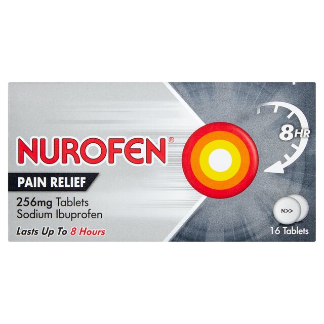 Nurofen pain relief Ibuprofen 256mg tabs