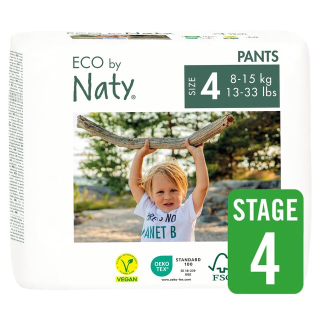 Eco by Naty Nappy Pants, Size 4 (8-15kg) thumbnail 3