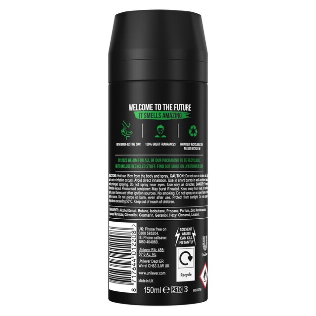 Lynx Africa Body Spray Deodorant Aerosol thumbnail 3