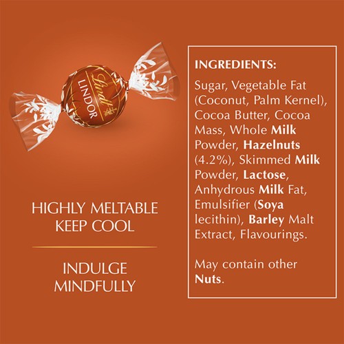 Lindt Lindor Hazelnut Chocolate Truffles thumbnail 10