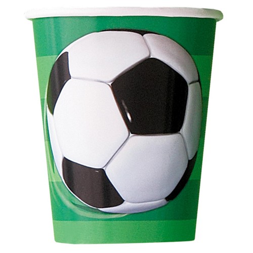 Football Recyclable Paper Party Cups thumbnail 2