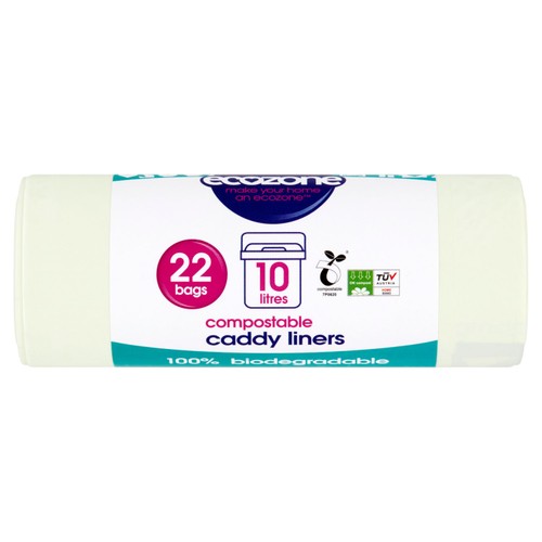 Ecozone Compostable Caddy Liners 10L thumbnail 2