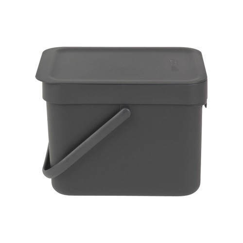 Brabantia 6 Litre Grey Sort & Go Waste Bin   thumbnail 2