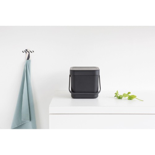 Brabantia 6 Litre Grey Sort & Go Waste Bin   thumbnail 4