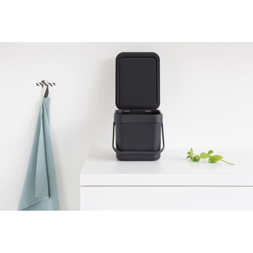 Brabantia 6 Litre Grey Sort & Go Waste Bin   thumbnail 6
