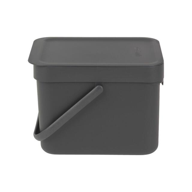 Brabantia 6 Litre Grey Sort & Go Waste Bin thumbnail 2
