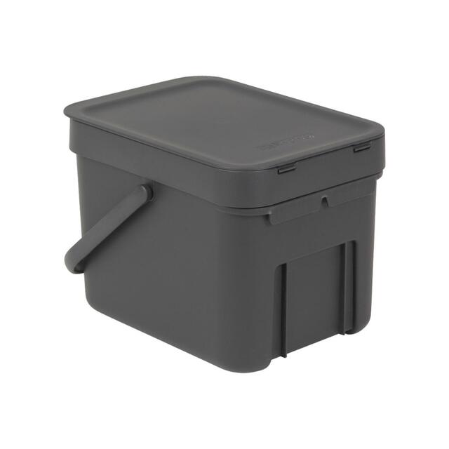 Brabantia 6 Litre Grey Sort & Go Waste Bin thumbnail 5