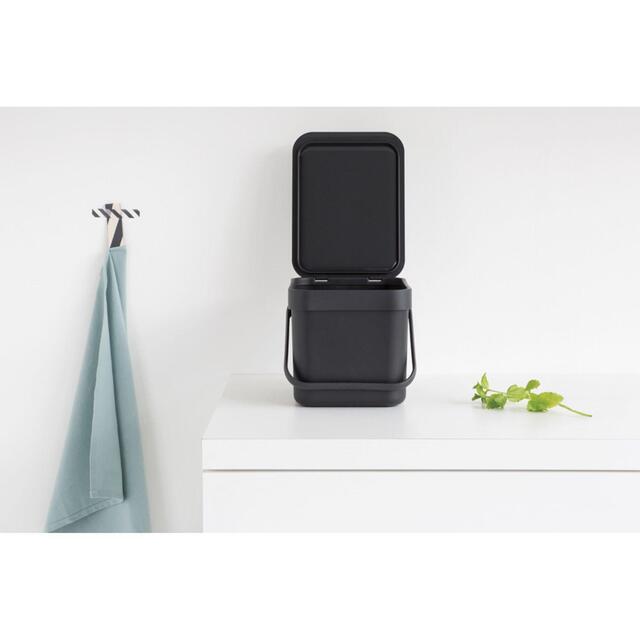 Brabantia 6 Litre Grey Sort & Go Waste Bin thumbnail 6