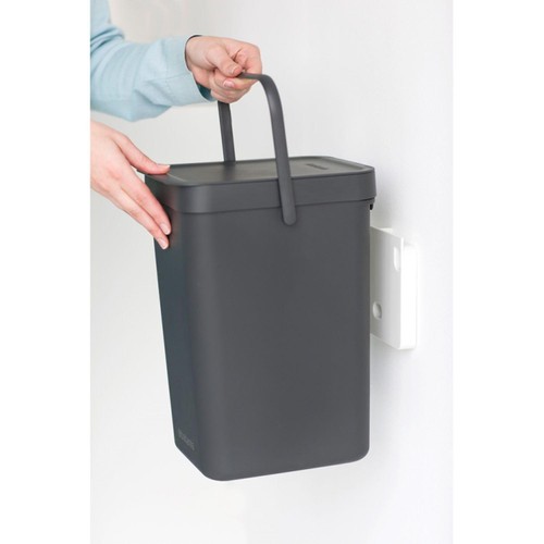 Brabantia Sort & Go Waste Bin  Grey 12L thumbnail 8