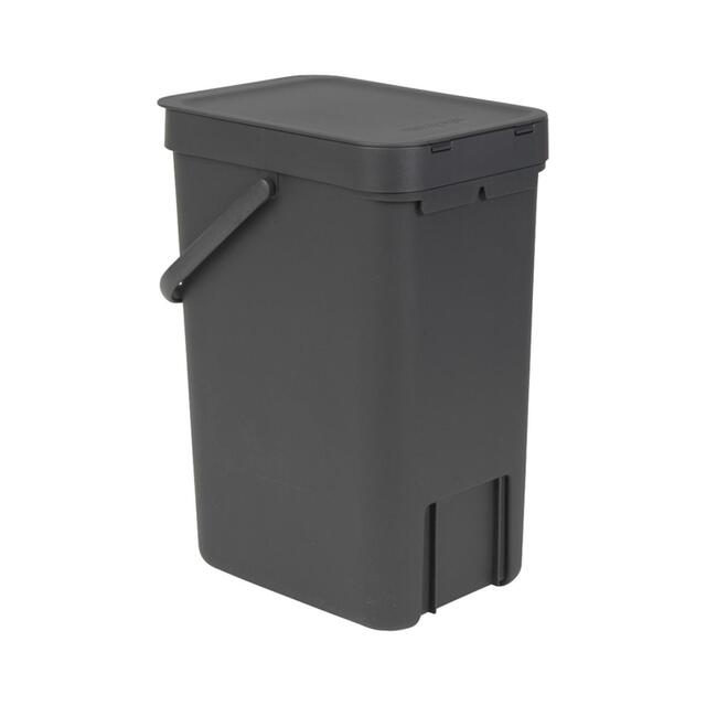 Brabantia Sort & Go Waste Bin  Grey 12L thumbnail 5