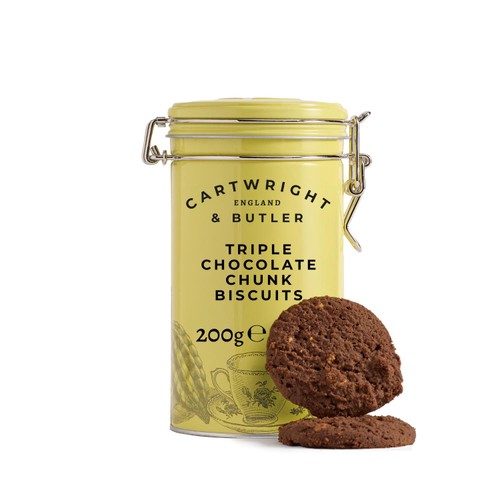 Cartwright & Butler Triple Choc Chunk Biscuits in Tin