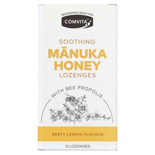 Comvita Manuka Propolis, Lemon & Honey Lozenges (12 )