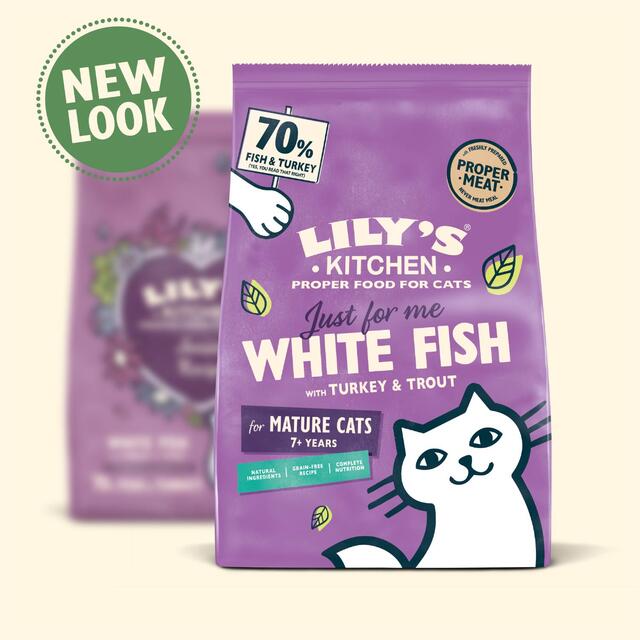 Lily's Kitchen Cat White Fish &Turkey Senior Recipe Dry Food thumbnail 2