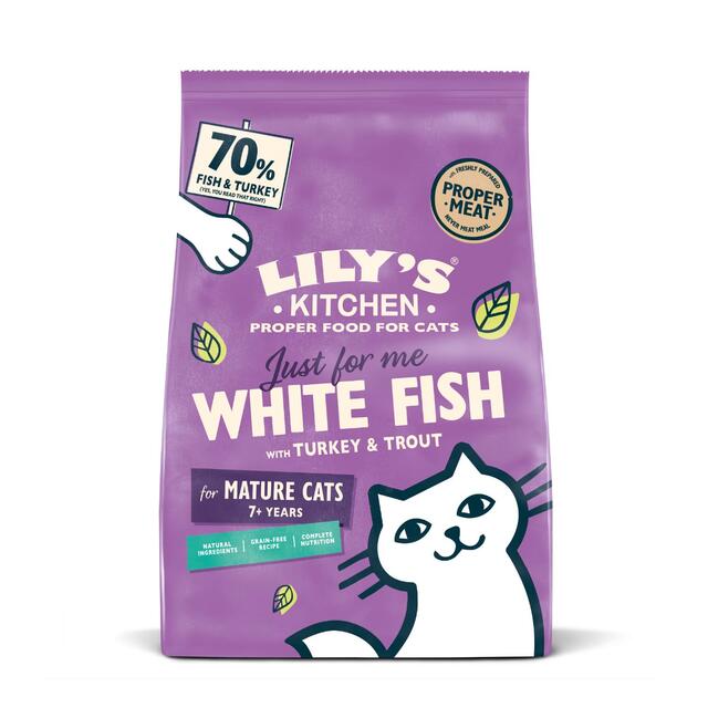 Lily's Kitchen Cat White Fish &Turkey Senior Recipe Dry Food thumbnail 3