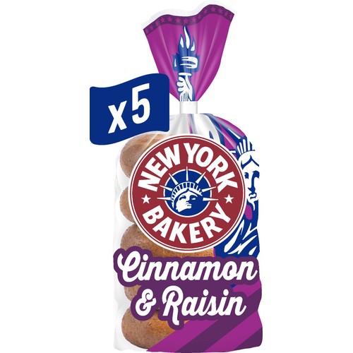 New York Bakery Cinnamon & Raisin Bagels thumbnail 5