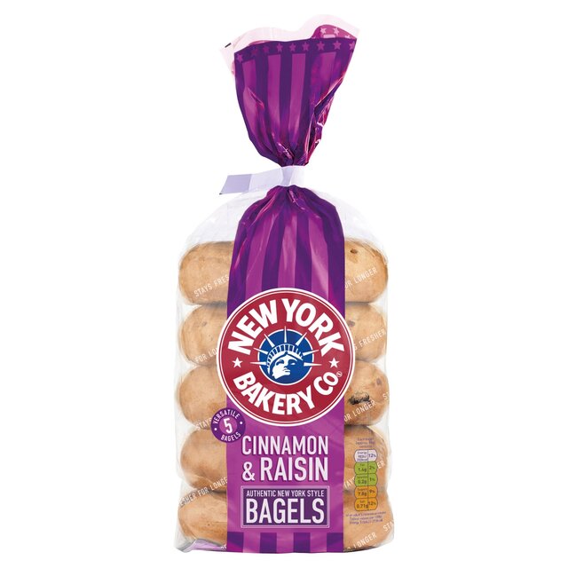 New York Bakery Co. Cinnamon & Raisin Bagels thumbnail 4