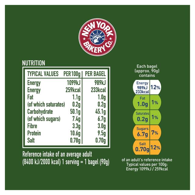 New York Bakery Co. Red Onion & Chive Bagel thumbnail 2