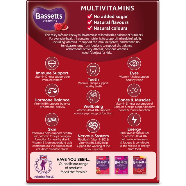 Bassetts Raspberry & Pomegranate Adult Multivitamins thumbnail 9