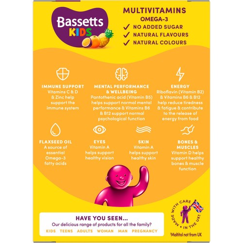 Bassetts Tropical Omega 3 & Multivitamins 7-11yrs  thumbnail 6
