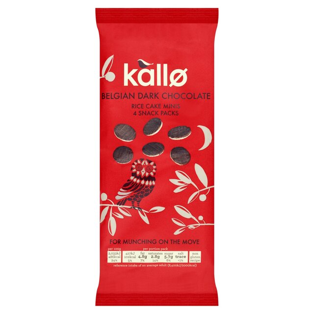 Kallo Belgian Dark Chocolate Mini Rice Cakes Multipack thumbnail 2