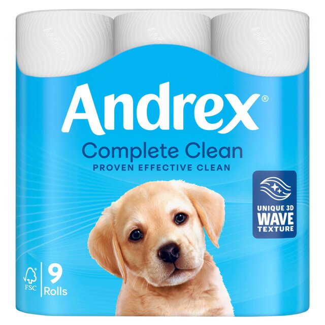 Andrex Complete Clean Toilet Roll thumbnail 2