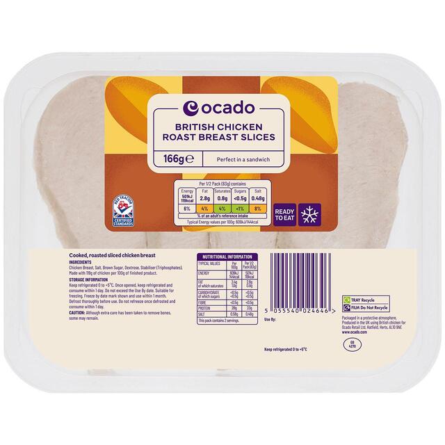 Ocado British Sliced Roast Chicken Breast thumbnail 2