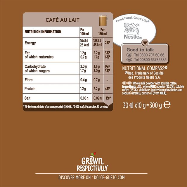 Nescafe Dolce Gusto Cafe Au Lait Capsules thumbnail 7