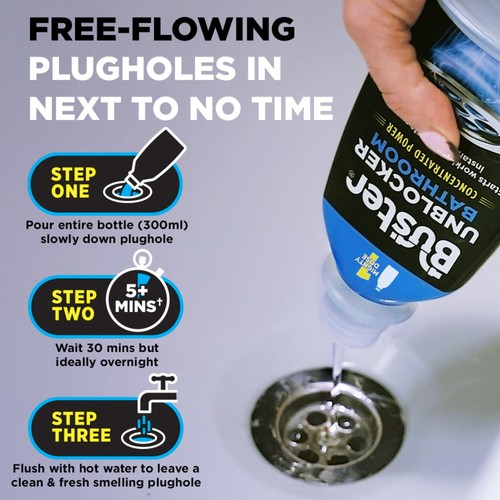 Buster Bathroom Drain Unblocker Mighty 1 Dose thumbnail 3