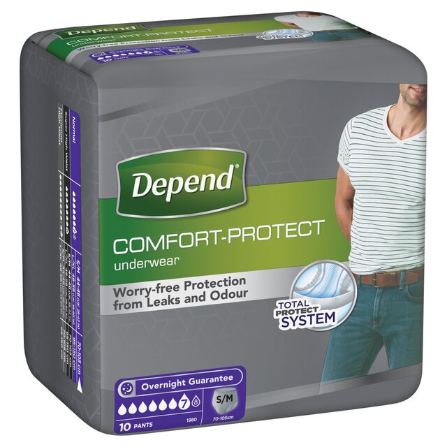 Depend Comfort Protect S/M Incontinence Pants Men thumbnail 2
