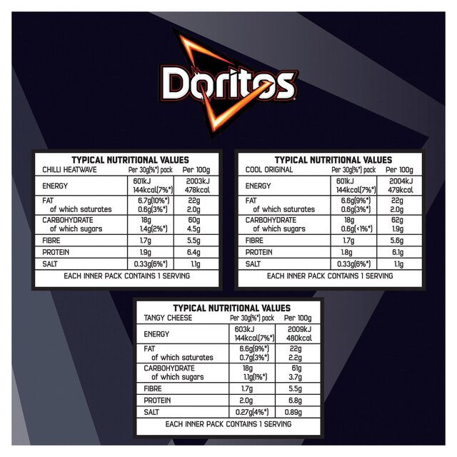 Doritos Variety Tortilla Chips Multipack Crisps thumbnail 5