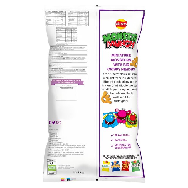 Walkers Monster Munch Variety Multipack Snacks thumbnail 3