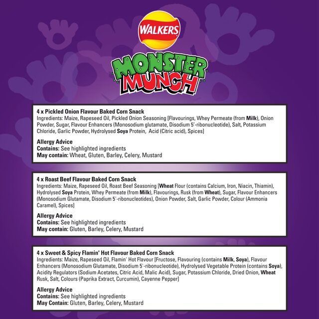 Walkers Monster Munch Variety Multipack Snacks thumbnail 6
