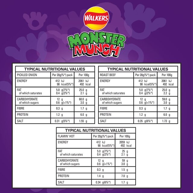 Walkers Monster Munch Variety Multipack Snacks thumbnail 7