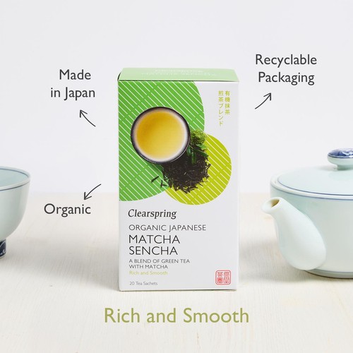 Clearspring Organic Matcha Green Tea Bags thumbnail 2