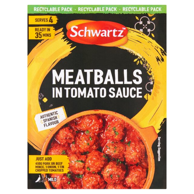 Schwartz Spanish Meatballs In Tomato Sauce Recipe Mix thumbnail 2