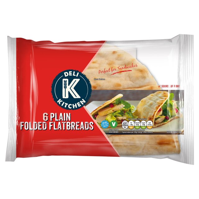 Deli Kitchen Plain Folded Flatbread Thins