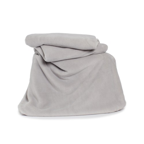 Deyongs Snuggle Touch Fleece Silver Throw thumbnail 2