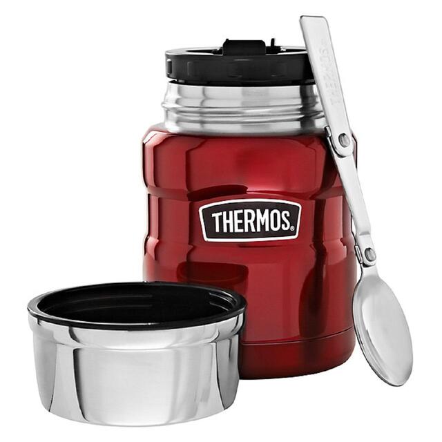 Thermos Stainless King Food Flask Red 470ml thumbnail 2