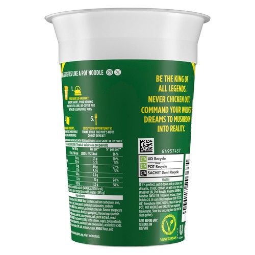 King Pot Noodle Chicken & Mushroom thumbnail 3