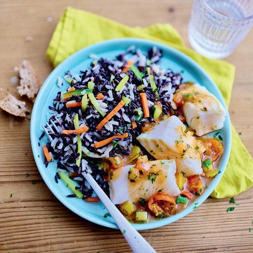 Picard Cod with Camargue Rice & Sauce Vierge thumbnail 2