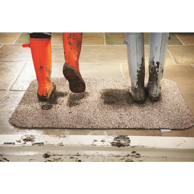 Hug Rug Recycled Doormat, Linen 50X75.0cm thumbnail 3