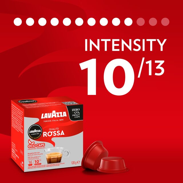 Lavazza A Modo Mio Compostable Qualita Rossa Coffee Capsules thumbnail 7